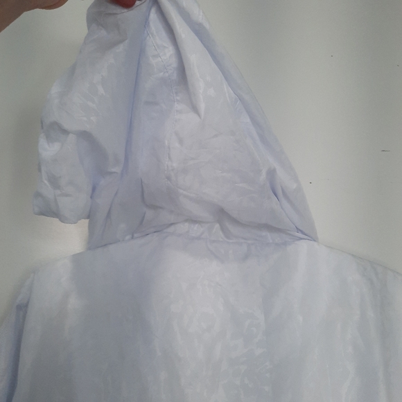 Zyia Activewear White Mesh Lined Jacket Hooded Thumb Holes Womens Size XLarge - Picture 12 of 16